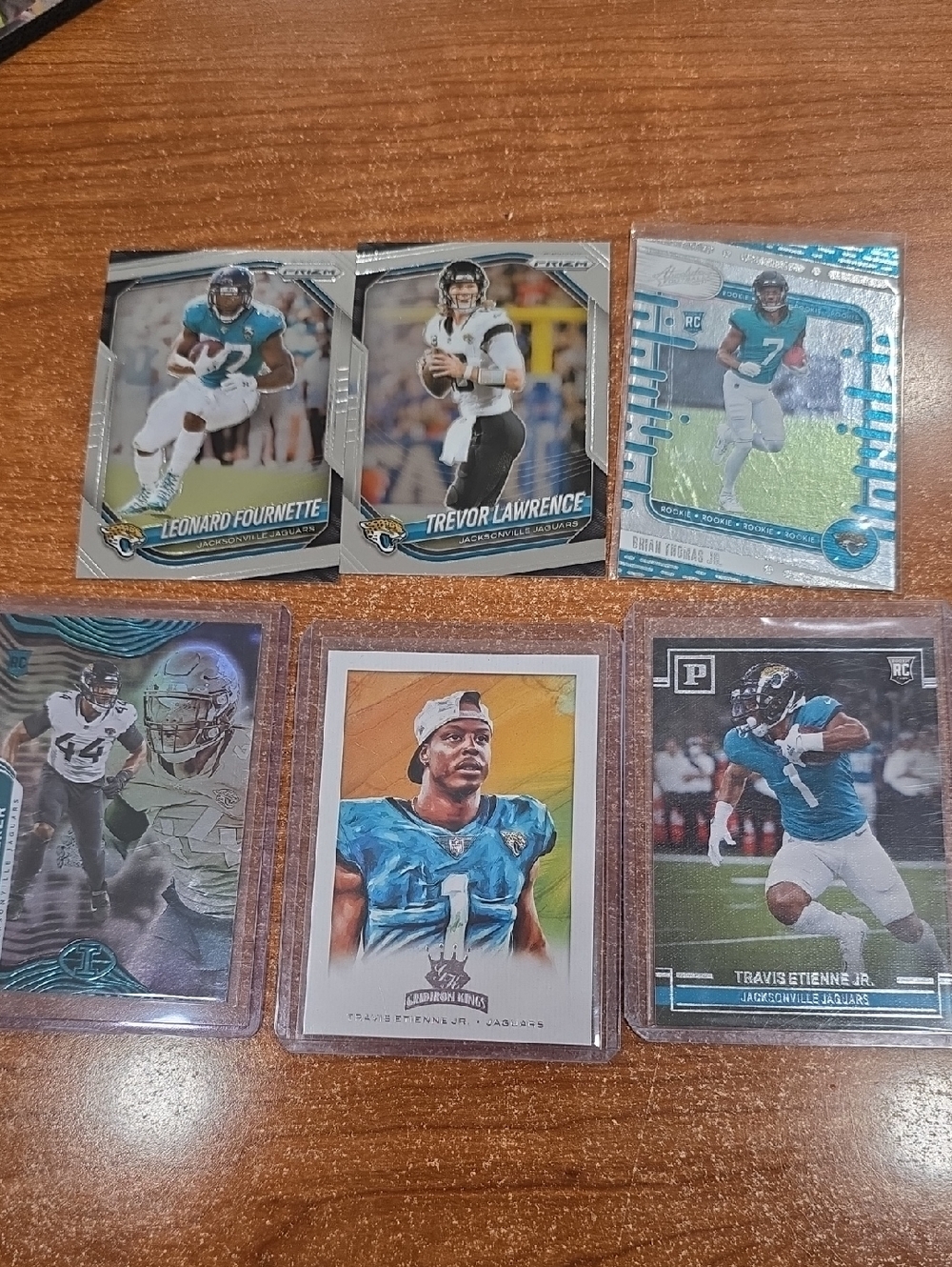 Jacksonville Jaguars NFL Football Trading Card Lot